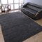 Rugsotic Hand Knotted Wool Area Rug Solid Charcoal 5X8 L00111 Durable Thick Texture